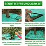 WRQIOO Tapis de plantation à 12 trous, topiaire, bâche de paysage à tailler, 4 coins avec boucles d'angle pouvant se lever autou
