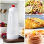 Forreen Distributeur Pate a Crepe 1000ML, Shaker Crepes,Mélangeur de Pâte Portable,Distributeur de Pate,Plastique Bouteilles à P