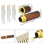 KLYNGTSK 24 PCS Aiguilles à Coudre Auto-Enfilage en Fer Aiguilles Enfilage Facile 2 Styles Aiguilles à Main Enfilage avec Étui à