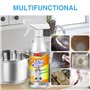Zonoori Kitchen Foam Cleaner Lot de 2 sprays nettoyants pour mousse de cuisine, nettoyant pour taches d'huile lourde, nettoyant 