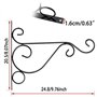 XNJIHWA 2 PCS Support Plante Porte Plante Mural Suspendu Crochet Mural Plant Métal Support Mural pour Plante,avec 4 Vis et 4 Vis