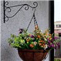 XNJIHWA 2 PCS Support Plante Porte Plante Mural Suspendu Crochet Mural Plant Métal Support Mural pour Plante,avec 4 Vis et 4 Vis