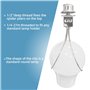 XZEIT Adaptateur d'abat-Jour à Clipser, Adaptateur à Clip pour Ampoule d'abat-Jour avec Embout, Support d'abat-Jour pour Ampoule