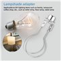 XZEIT Adaptateur d'abat-Jour à Clipser, Adaptateur à Clip pour Ampoule d'abat-Jour avec Embout, Support d'abat-Jour pour Ampoule