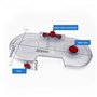 GYing 1 tête de balai électrique + 6 serpillères de nettoyage + 1 réservoir d'eau fendu pour aspirateur Dyson V7 V8 V10 V11.