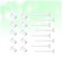 100pcs Clair Boucles d'oreille en Silicone Boucles d'oreilles Bouchons sécurité Balle Embrayage Remplacement Fournitures de Bric