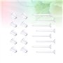 100pcs Clair Boucles d'oreille en Silicone Boucles d'oreilles Bouchons sécurité Balle Embrayage Remplacement Fournitures de Bric