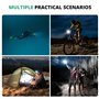 AKASO Lampe sous-marine étanche de 40 m, lumière vidéo LED haute puissance à intensité variable avec support griffe et 4 filtres