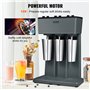 VEVOR Mixeur Électrique pour Milkshakes 3 Têtes Machine à Milkshake 750 W 3 Vitesses 15000/18000/21000 tr/min 3 Gobelets en Inox