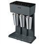 VEVOR Mixeur Électrique pour Milkshakes 3 Têtes Machine à Milkshake 750 W 3 Vitesses 15000/18000/21000 tr/min 3 Gobelets en Inox