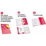 OXFORD EasyBook Lot de 10 Cahiers Agrafés Petits Formats 17 x 22cm 96 Pages Grands Carreaux Seyès 90gr Couleurs Assorties