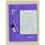 OXFORD EasyBook Lot de 10 Cahiers Agrafés Petits Formats 17 x 22cm 96 Pages Grands Carreaux Seyès 90gr Couleurs Assorties