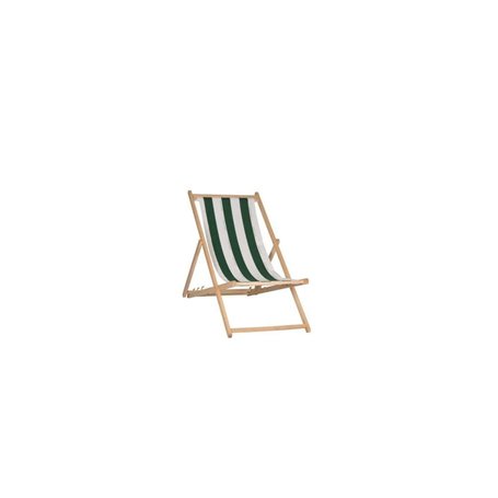 Chilienne en bois et coton Cancale rayé vert