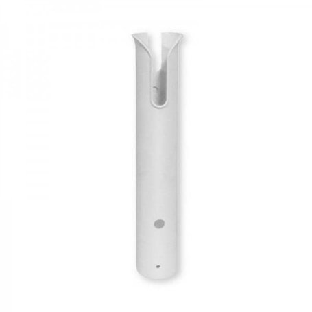 ALCIUMPECHE Porte Canne PVC Blanc 1 Canne Fixation A VIS