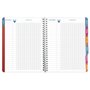 Exacompta - Réf. 9991413E - 1 Cahier de textes Lovely Chat Blanc 17 x 22 cm - Visuel Chat