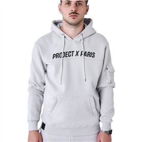 Sweat à capuche homme Project X Paris PROJECT SWEAD&HOODIE 2522058 LS Gris