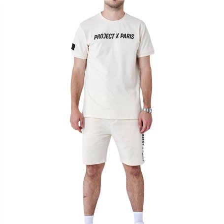 T-shirt à manches courtes homme Project X Paris PROJECT T- SHIRT 2510175 CC Beige