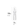 Magnet - Lot 20 Ampoules Halogène Wedge Témoin Chaude 3200K - 12V 1.2W T5 w2x4.6d - Pour Tableau de Bord, compatible auto et mot
