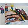 8 bouteilles de 750 ml de peinture acrylique qualité d'étude Peinture polyvalente pour les é