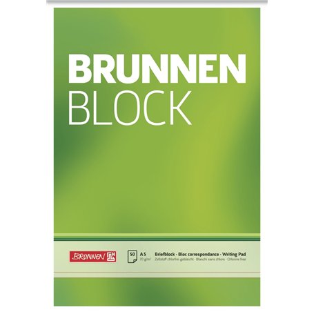 Brunnen 1052426 Bloc à lettres/bloc-notes au format A5