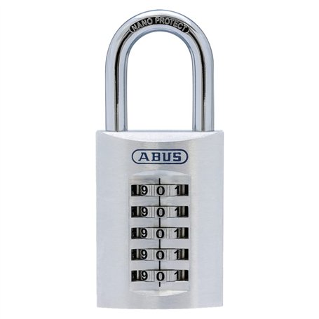 Zahlenvorhangschloss 183AL/45 Schlosskörperbreite 47 mm Aluminium silber 1 pièces