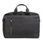 Alassio 47034 Tiber Sac à bandoulière en cuir véritable avec compartiment rembourré pour ordinateur portable 15" Compartiment pr