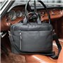 Alassio 47034 Tiber Sac à bandoulière en cuir véritable avec compartiment rembourré pour ordinateur portable 15" Compartiment pr