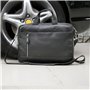 Alassio 47034 Tiber Sac à bandoulière en cuir véritable avec compartiment rembourré pour ordinateur portable 15" Compartiment pr