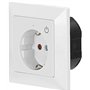 Prise encastrable connectée compatible Siri, Amazon Alexa et Google Assistant [Luminea Home Control]