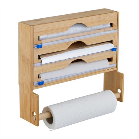 Relaxdays Distributeur Papier Aluminium et Film Alimentaire
