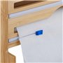 Relaxdays Distributeur Papier Aluminium et Film Alimentaire, Porte-Rouleaux Mural, Bambou, HxLxP 31 x 36 x 10 cm, Nature