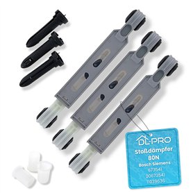 DL-pro Lot de 3 amortisseurs 80N pour Bosch Siemens 673541 00673541 11039636 Amortisseur de friction pour machine à laver