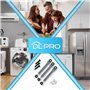 DL-pro Lot de 3 amortisseurs 80N pour Bosch Siemens 673541 00673541 11039636 Amortisseur de friction pour machine à laver