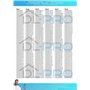 DL-pro Lot de 3 amortisseurs 80N pour Bosch Siemens 673541 00673541 11039636 Amortisseur de friction pour machine à laver