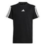 T shirt à manches courtes Enfant Adidas J 3S TEE 160 JD6487 Noir