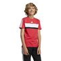 T shirt à manches courtes Enfant Adidas J 3S TIB T JI6213 Rouge