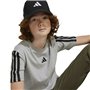 T shirt à manches courtes Enfant Adidas J 3S TEE 160 JD6486 Gris