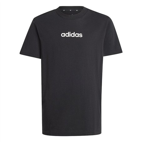 T shirt à manches courtes Enfant Adidas J LIN TEE 160 JC9748 Noir