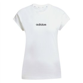 T-shirt à manches courtes femme Adidas W LIN SJ T JC8239 Blanc