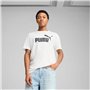 T-shirt à manches courtes homme Puma ESS No. 1 Logo Tee C/O 682532 02 Blanc