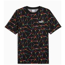 T-shirt à manches courtes homme Puma LOVE UNITED AOP Tee Noir