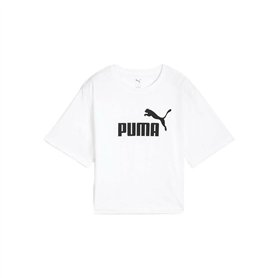 T-shirt à manches courtes femme Puma ESS Cropped No. 1 Logo Relaxed Tee C/O 684972 02 Blanc