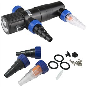 Gardebruk® Filtre à Rayons UV-C clarificateur stérilisateur Filtre lumière/Eau 11W câble 5m Ballast intégré étang Bassin Aquariu