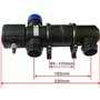 Gardebruk® Filtre à Rayons UV-C clarificateur stérilisateur Filtre lumière/Eau 11W câble 5m Ballast intégré étang Bassin Aquariu