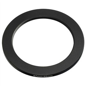 vhbw Bague d'adaptation de Filtre Step-Down de 67 mm vers 52 mm pour Objectif d'appareil Photo - Réducteur