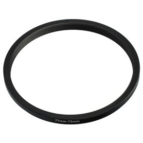 vhbw Bague d'adaptation de Filtre Step-Down de 77 mm vers 72 mm pour Objectif d'appareil Photo - Réducteur