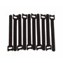 uptitle Serre-câbles auto-agrippants 12 mm Noir avec œillet - 150 mm / 200 mm / 300 mm - HOOK AND LOOP - Nylon
