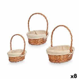 Organisateur de maquillage Kipit HX31275S/3 Polyester osier Tissu 50 % coton 34 x 39