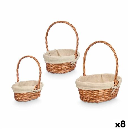 Organisateur de maquillage Kipit HX31275S/3 Polyester osier Tissu 50 % coton 34 x 39