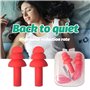 LuLyL 20 paires de bouchons d'oreille en silicone réutilisables Bouchons d'oreille à réduction de bruit étanches souples Bouchon